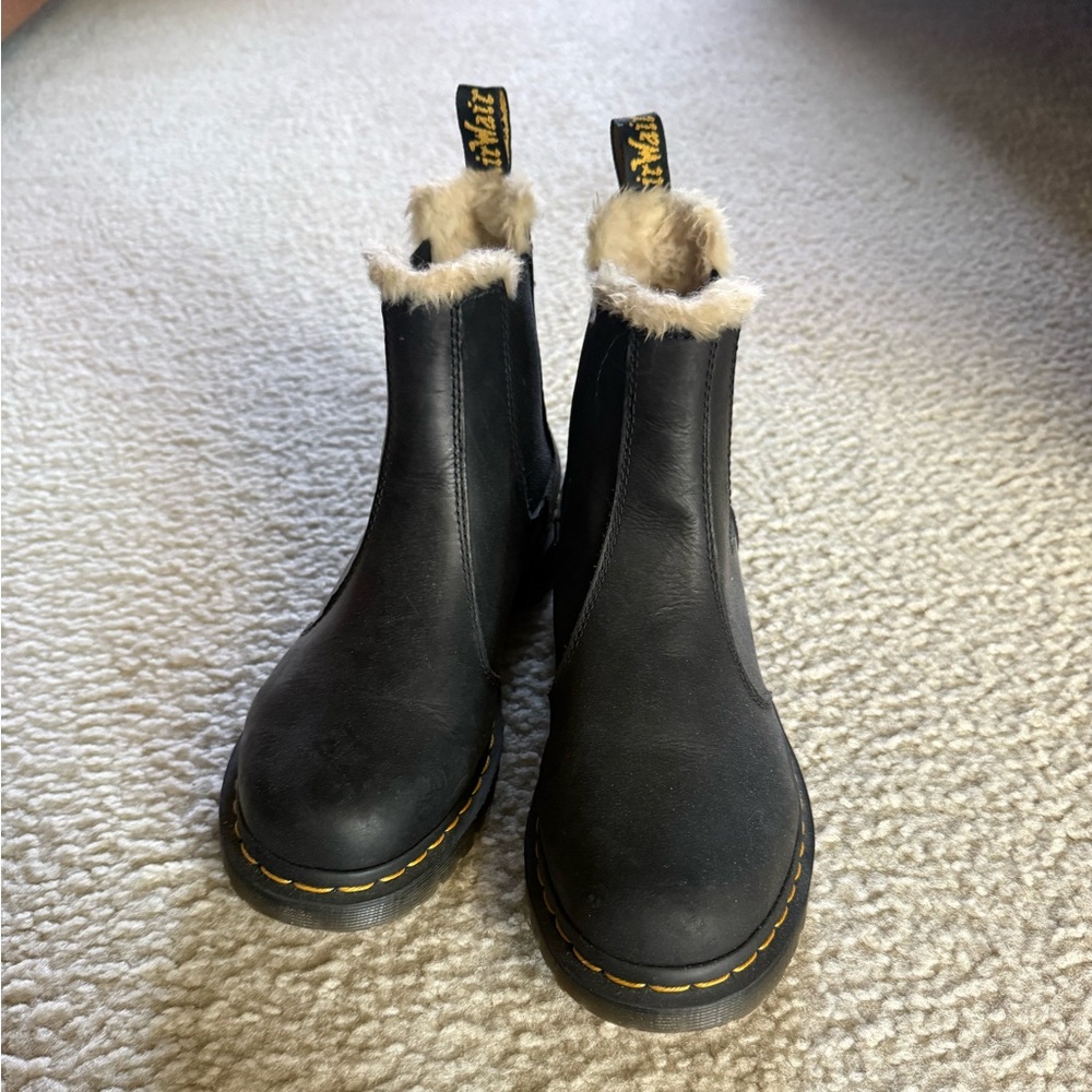 Dr. Marten’s Black Fur-Lined Boots
